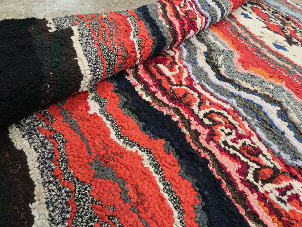 Antique American Hook Rug, No.21721 - Staging