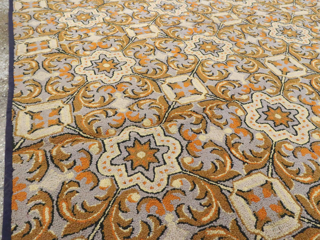 Antique American Hook Rug, No.21739 - Staging