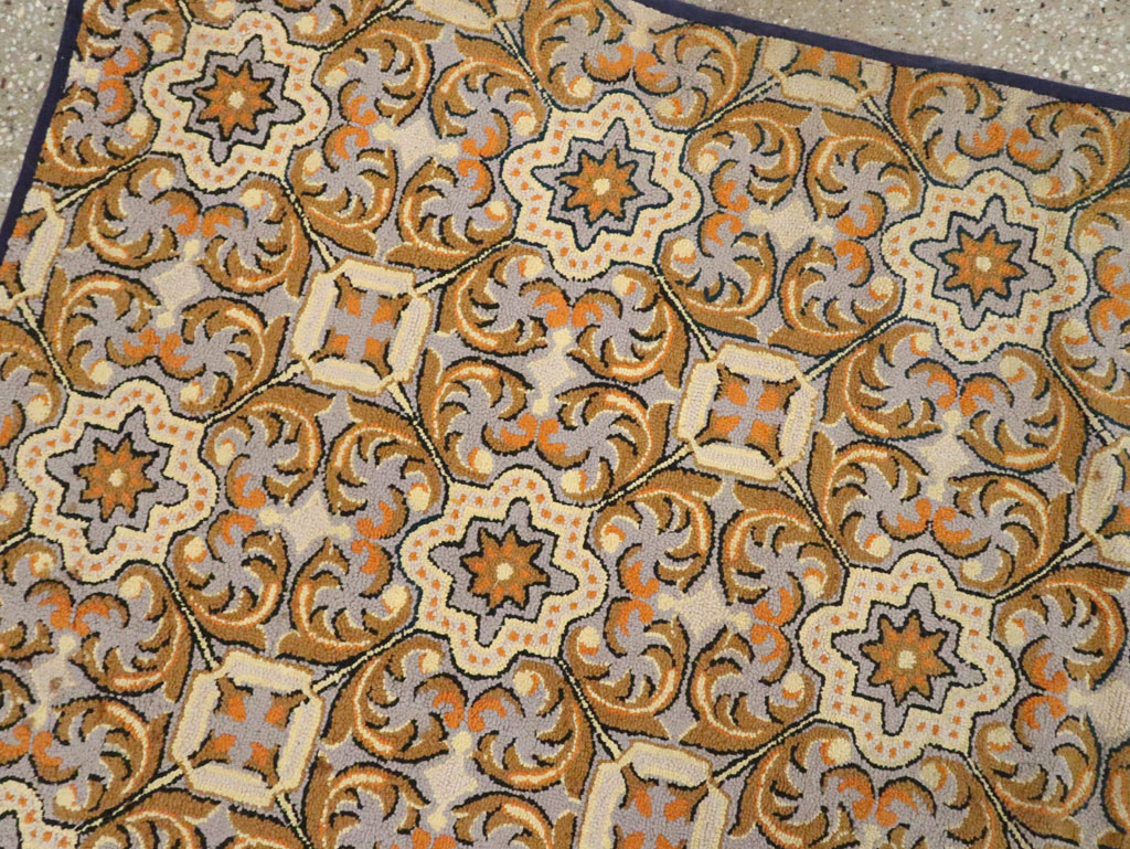 Antique American Hook Rug, No.21739 - Staging