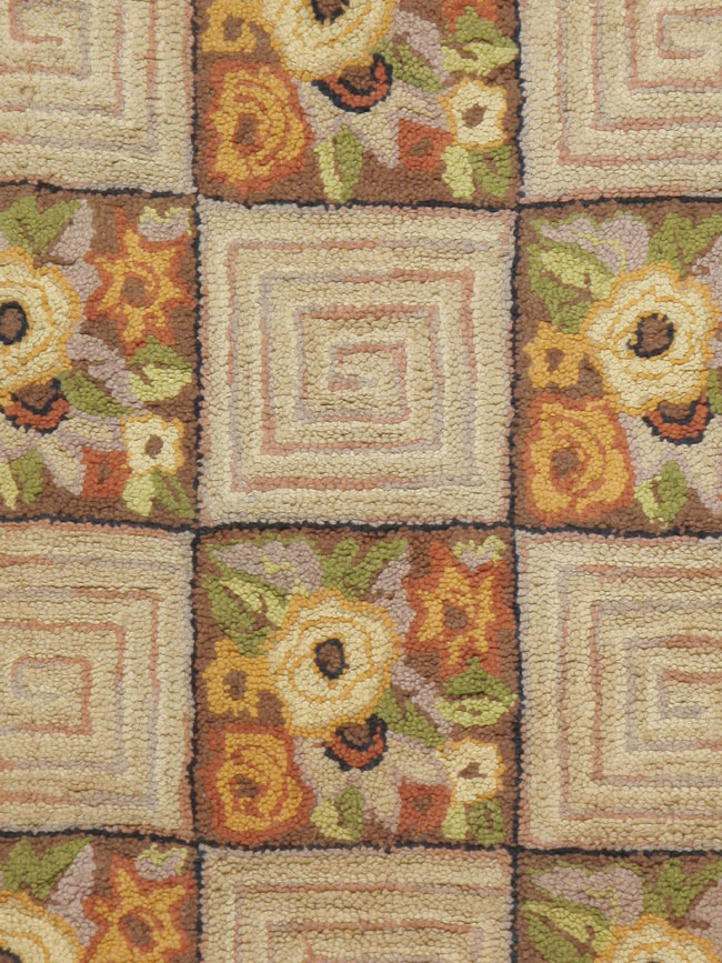 Antique American Hook Rug, No.21740 - Staging