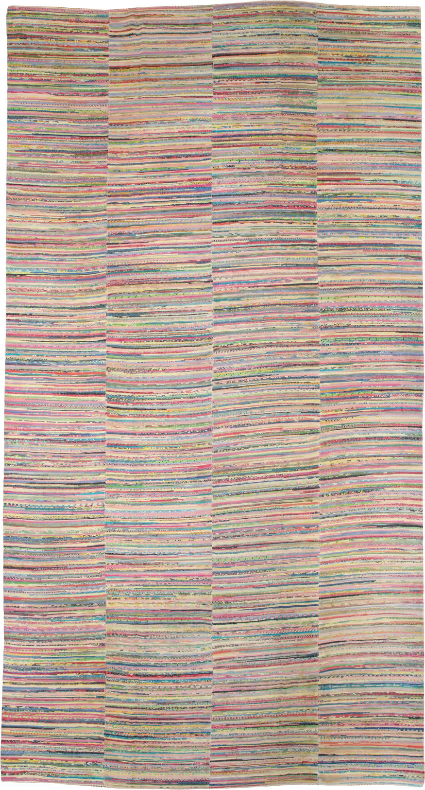 Vintage American Rag Rug, No.21743 - Staging