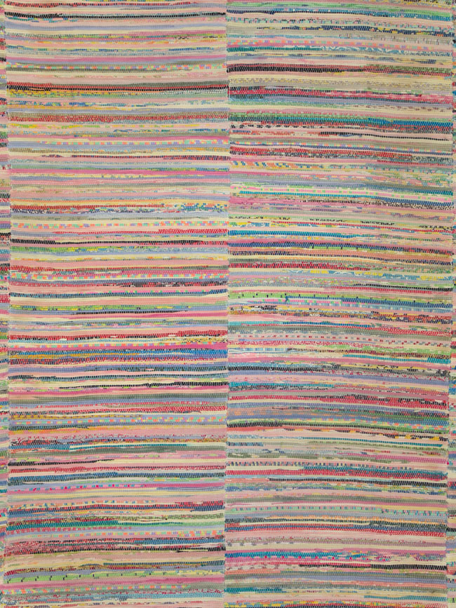 Vintage American Rag Rug, No.21743 - Staging
