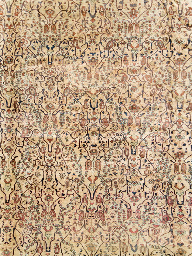 Antique Sarouk Fereghan Carpet, No.21762 - Staging