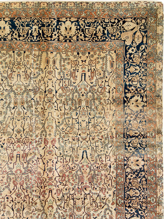 Antique Sarouk Fereghan Carpet, No.21762 - Staging