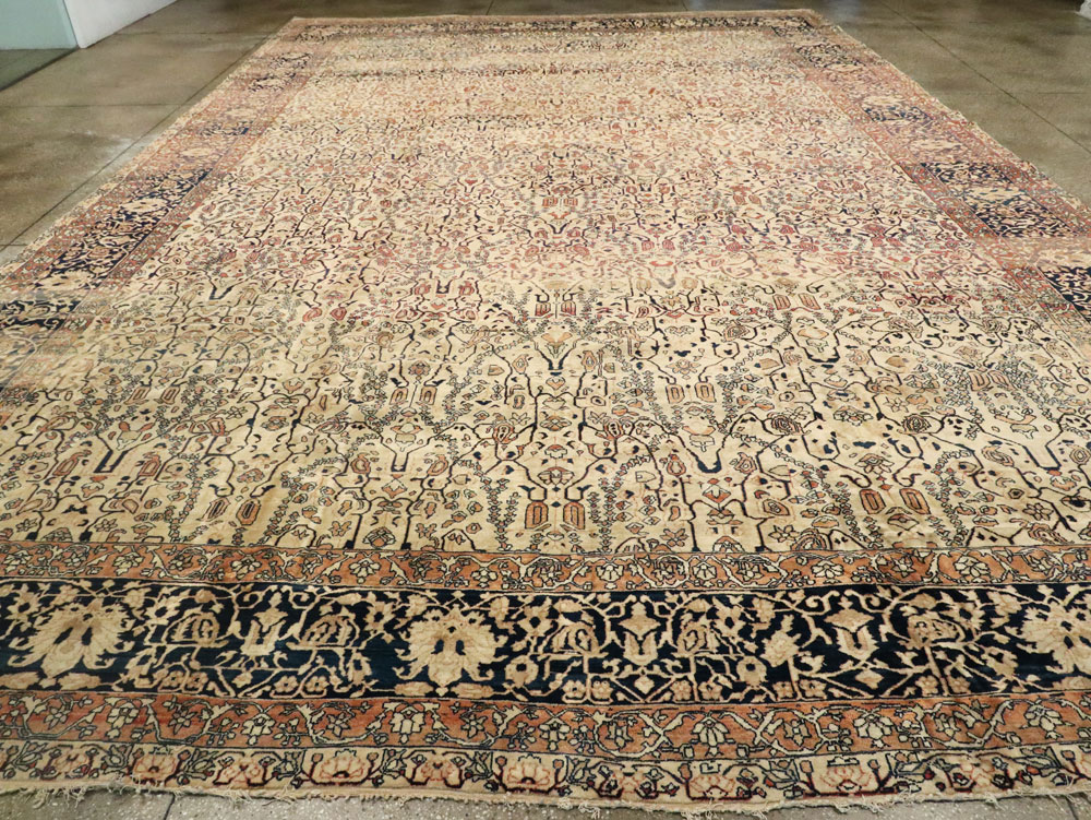 Antique Sarouk Fereghan Carpet, No.21762 - Staging