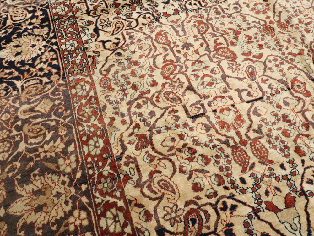 Antique Sarouk Fereghan Carpet, No.21762 - Staging
