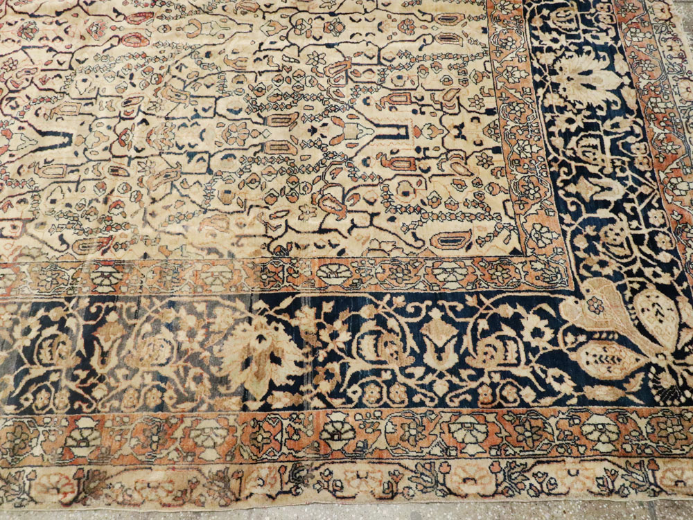 Antique Sarouk Fereghan Carpet, No.21762 - Staging