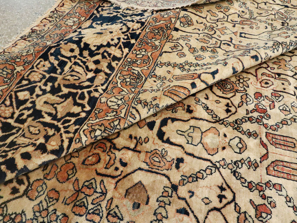 Antique Sarouk Fereghan Carpet, No.21762 - Staging