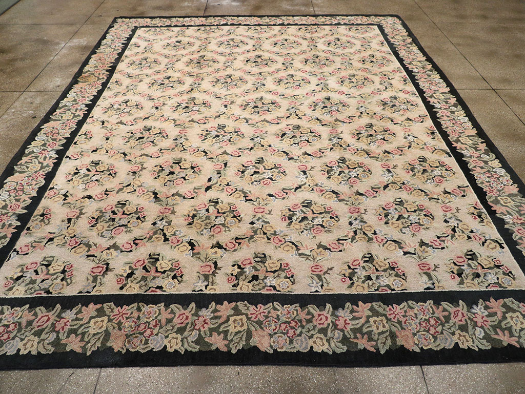 Antique American Hook Rug, No.21765 - Staging