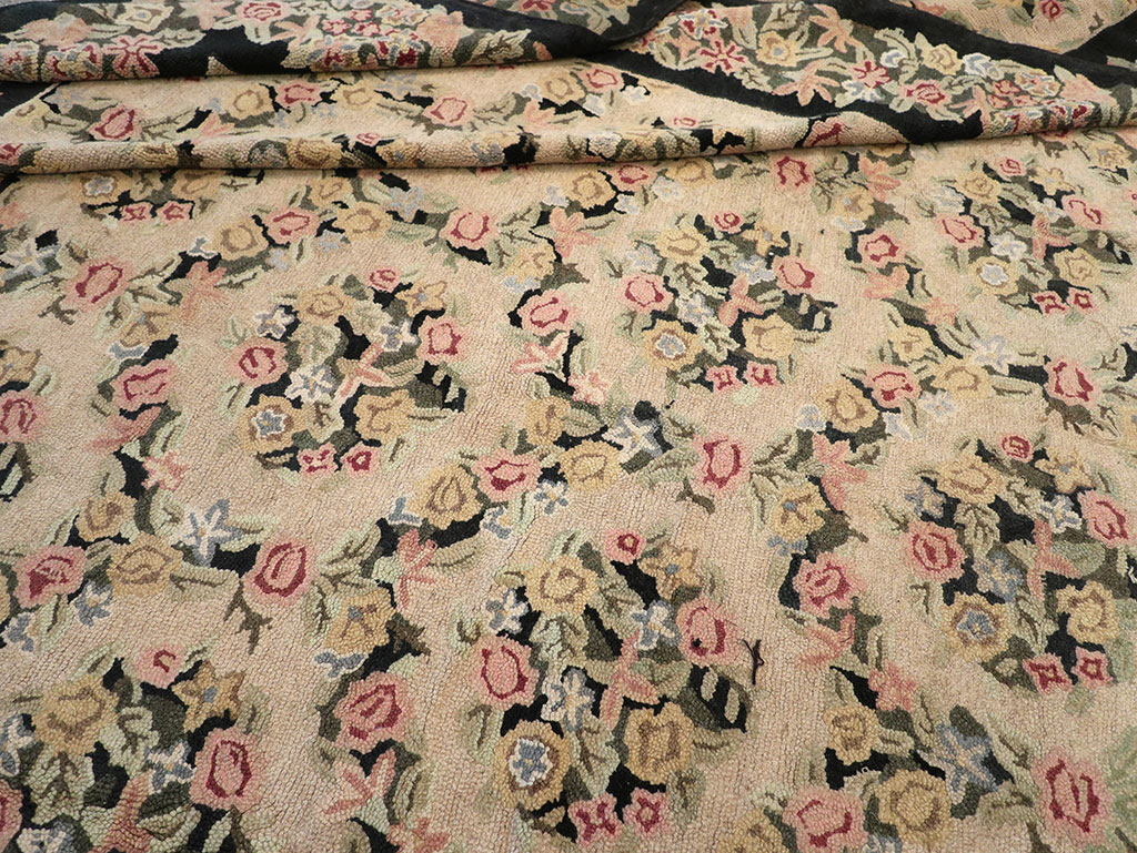 Antique American Hook Rug, No.21765 - Staging