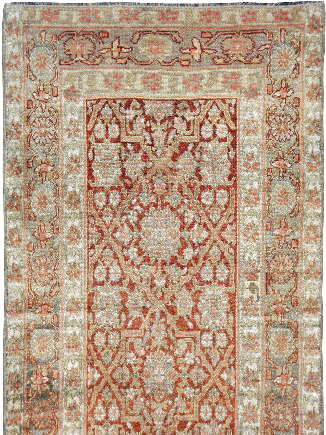 Antique Persian Bibikabad Runner, No.21767 - Staging