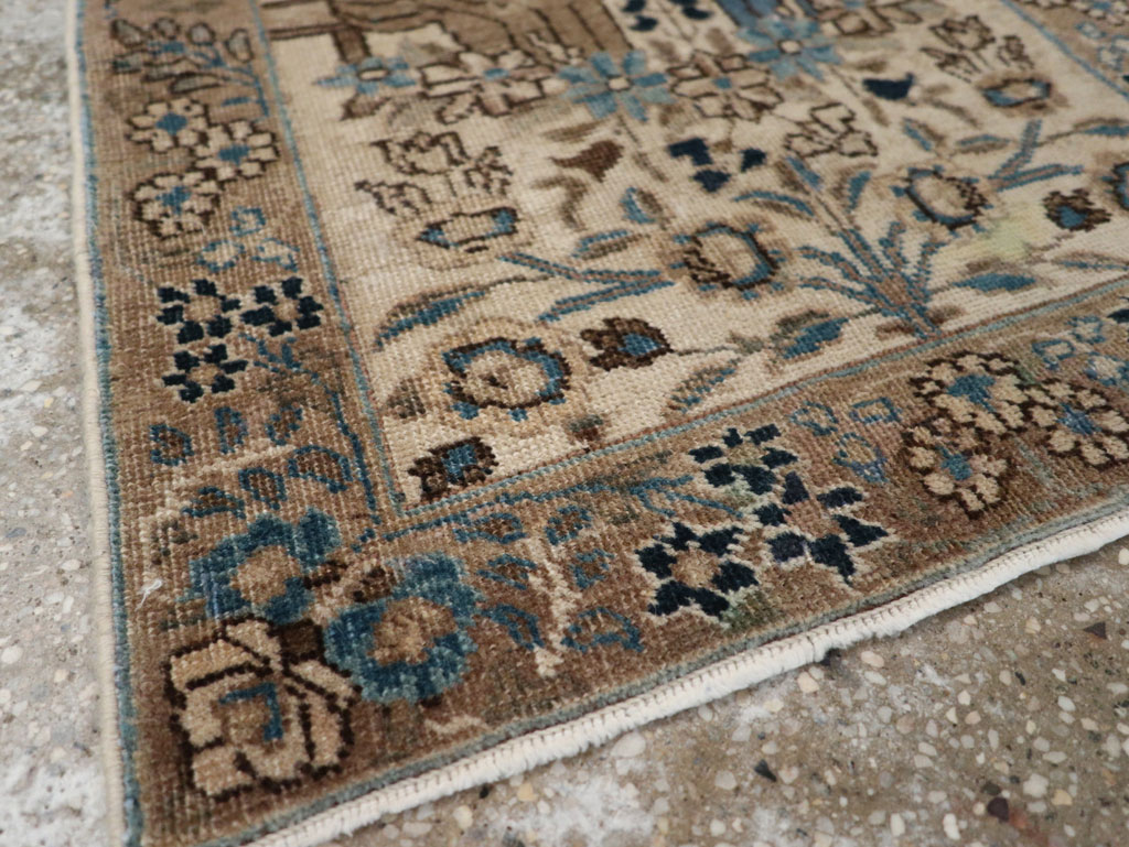 Antique Persian Tabriz Pictorial Rug (Pair: 2 of 2), No.21770 - Staging