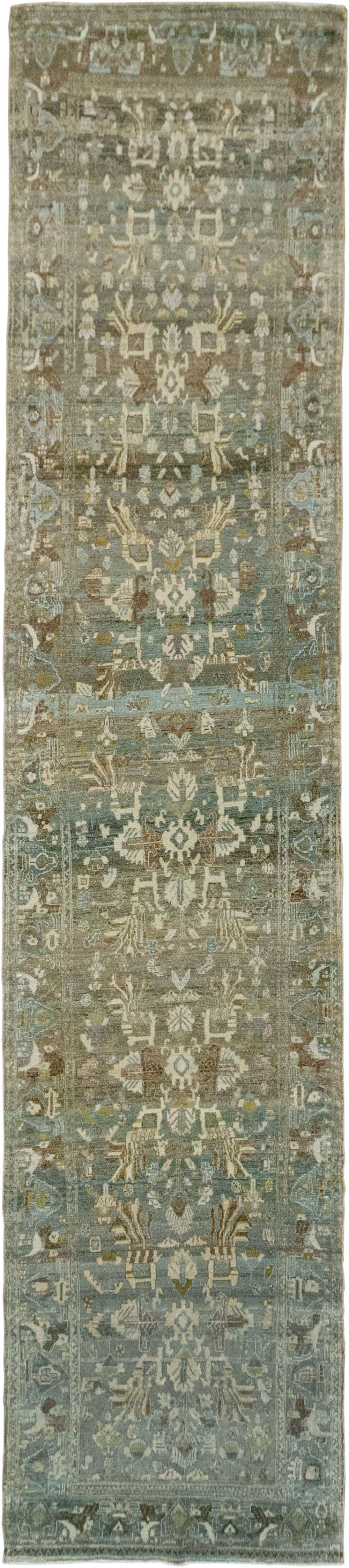 Vintage Persian Malayer Runner, No.21773 - Staging
