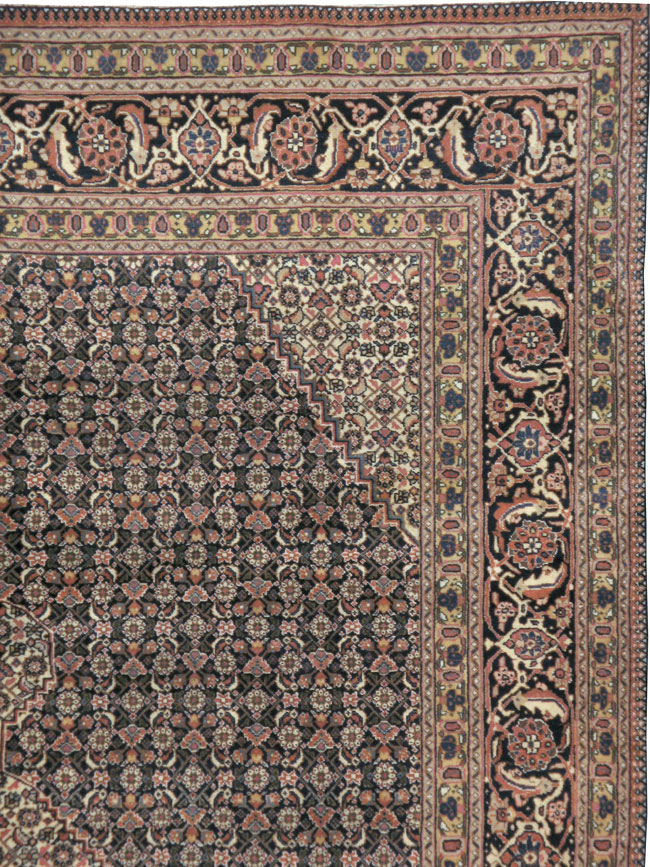 Vintage Persian Tabriz Carpet, No.21785 - Staging