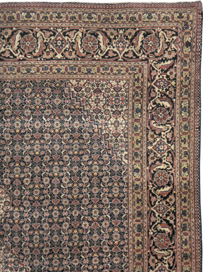 Vintage Persian Tabriz Carpet, No.21785 - Staging
