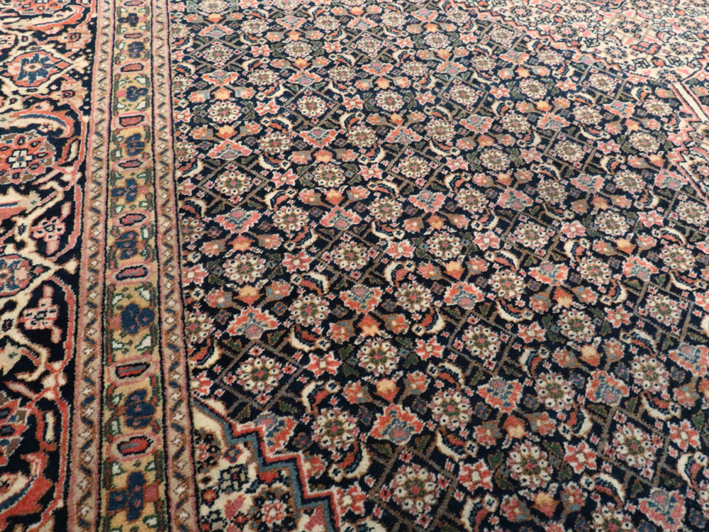Vintage Persian Tabriz Carpet, No.21785 - Staging
