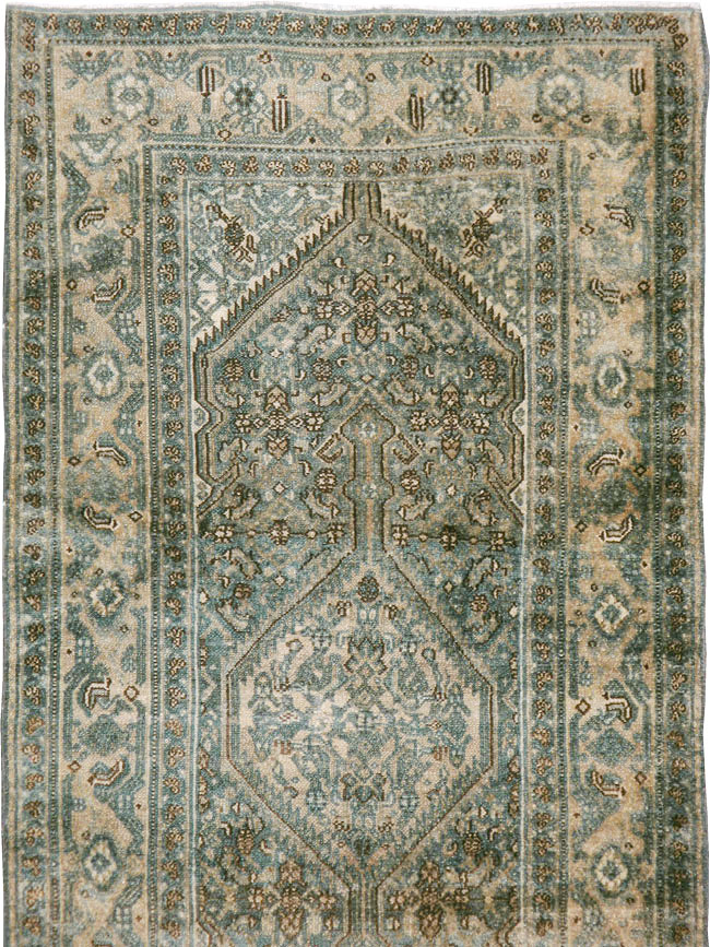Antique Persian Bibikabad Long Runner, No.21795 - Staging