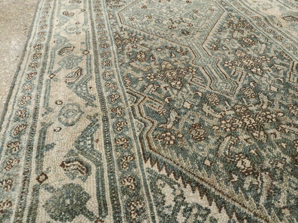Antique Persian Bibikabad Long Runner, No.21795 - Staging