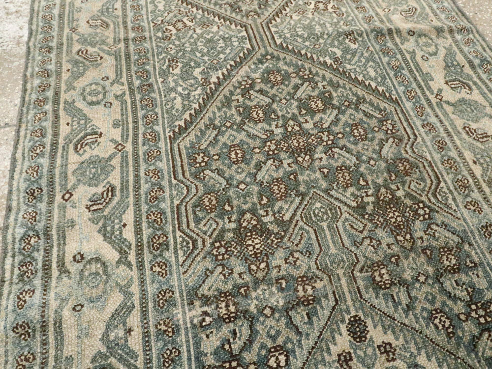 Antique Persian Bibikabad Long Runner, No.21795 - Staging