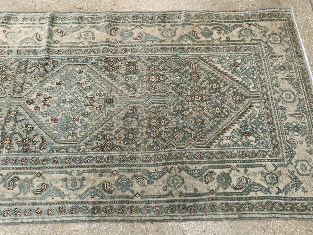 Antique Persian Bibikabad Long Runner, No.21795 - Staging