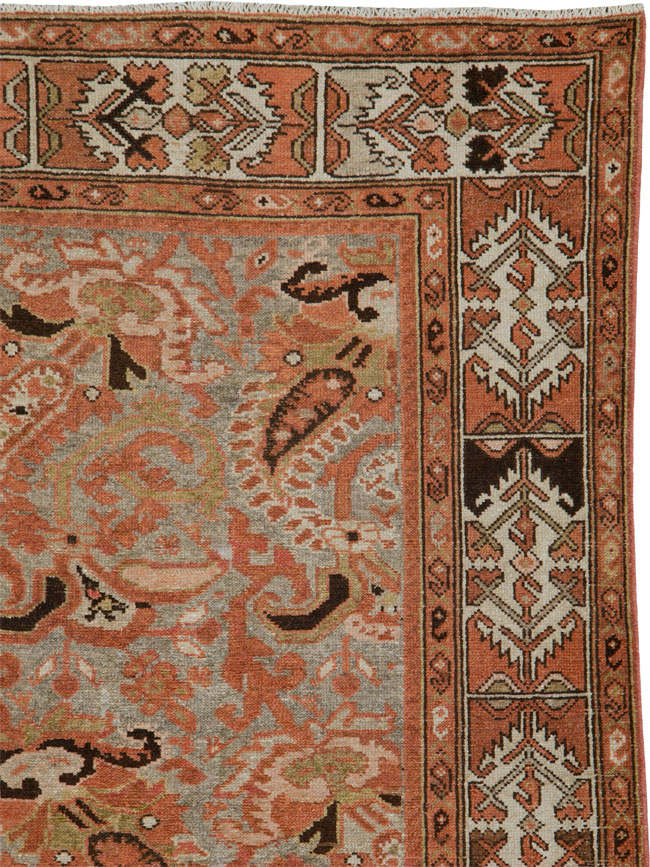 Vintage Persian Malayer Rug, No.21806 - Staging