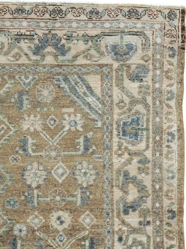 Vintage Persian Malayer Square Rug, No.21807 - Staging