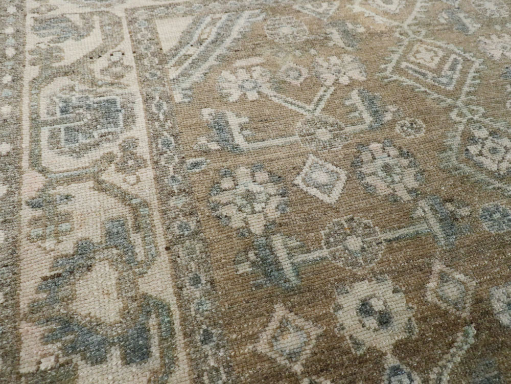 Vintage Persian Malayer Square Rug, No.21807 - Staging