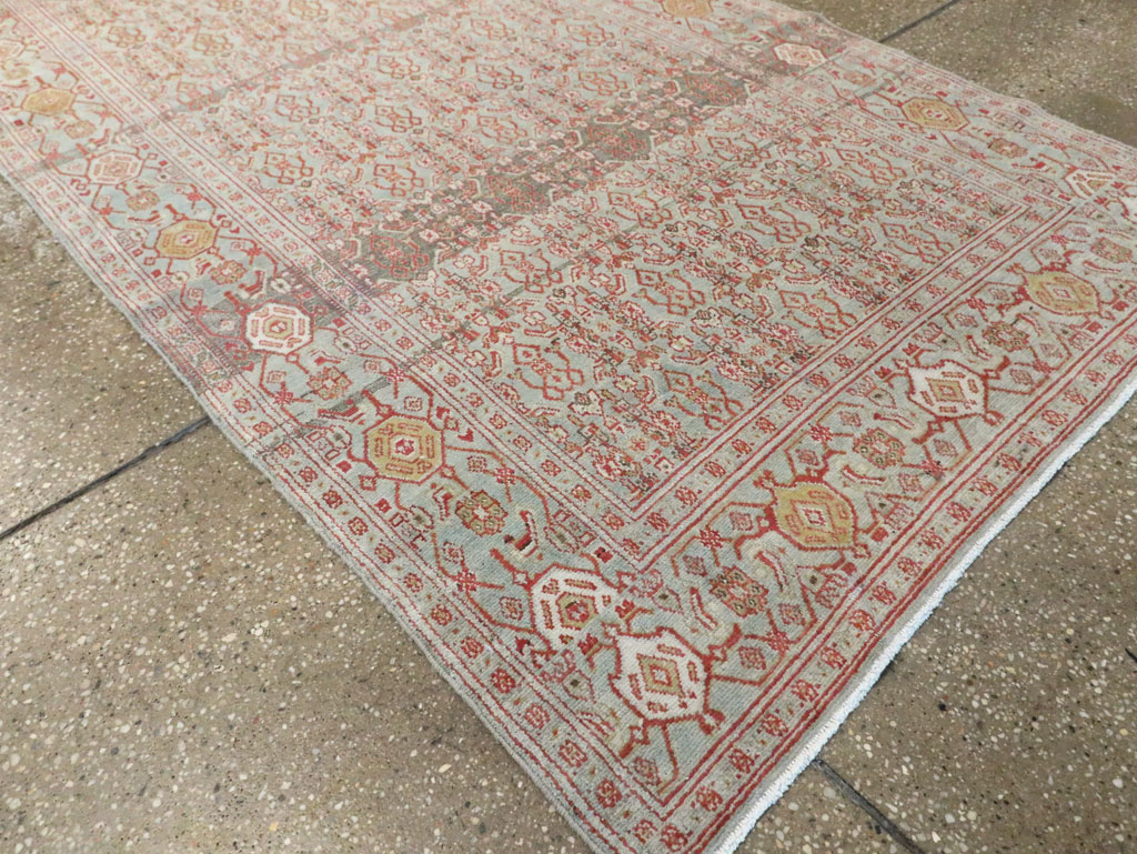 Vintage Persian Senneh Rug, No.21817 - Staging