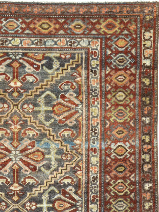 Vintage Persian Malayer Rug, No.21822 - Staging