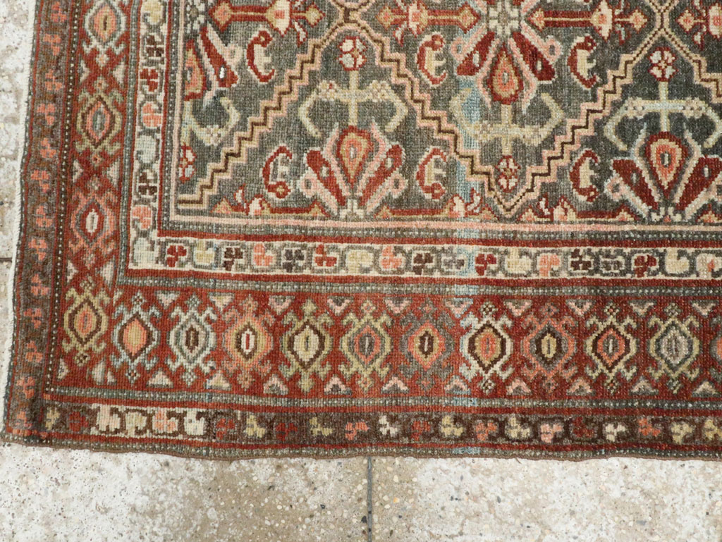 Vintage Persian Malayer Rug, No.21822 - Staging