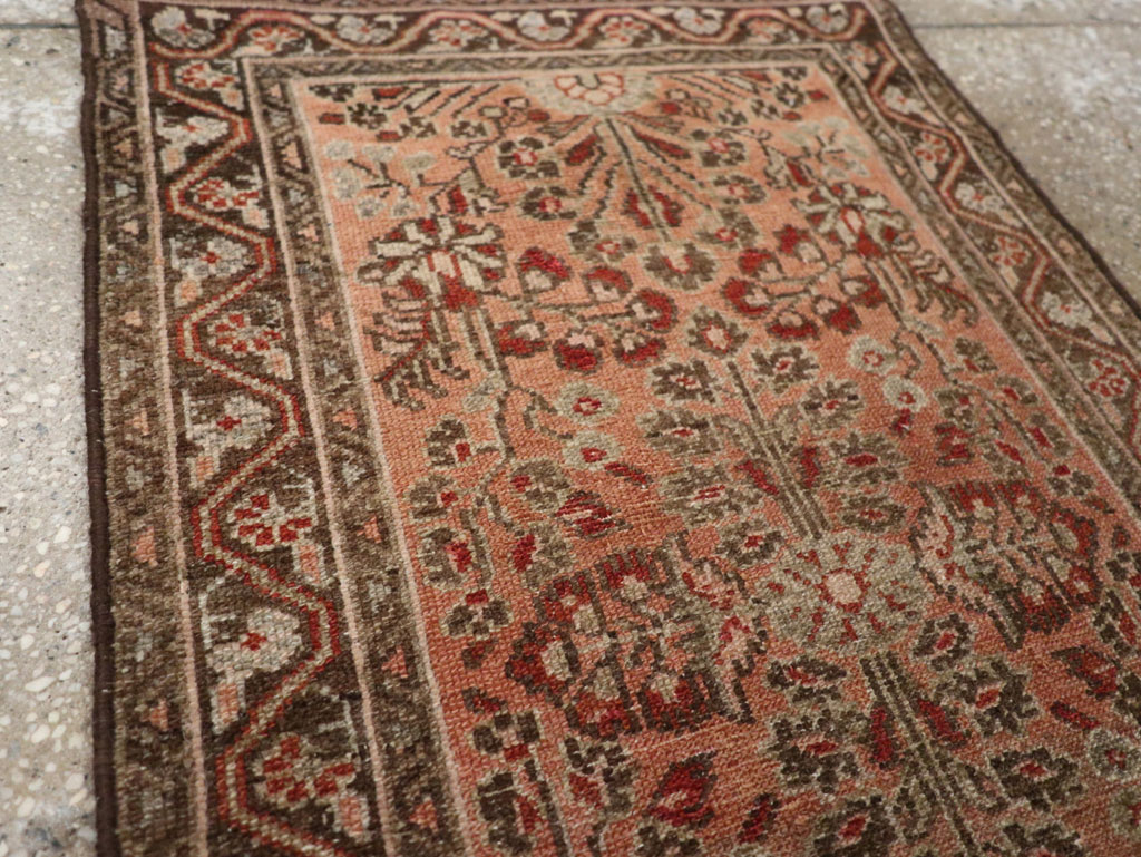 Antique Persian Malayer Throw Rug, No.21823 - Staging