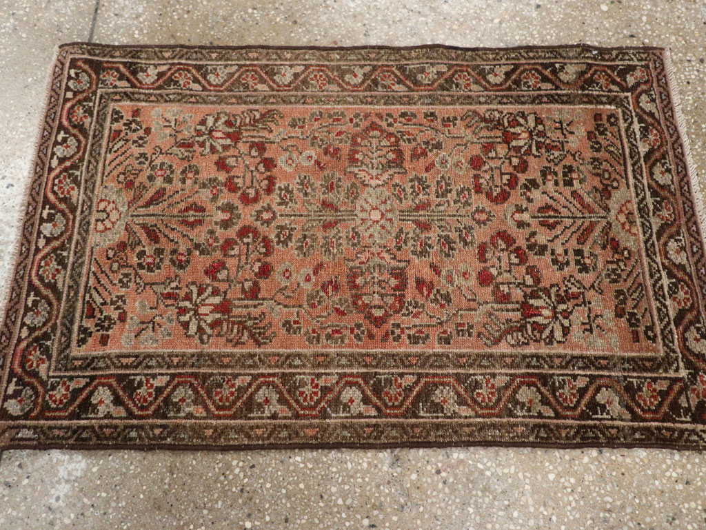 Antique Persian Malayer Throw Rug, No.21823 - Staging