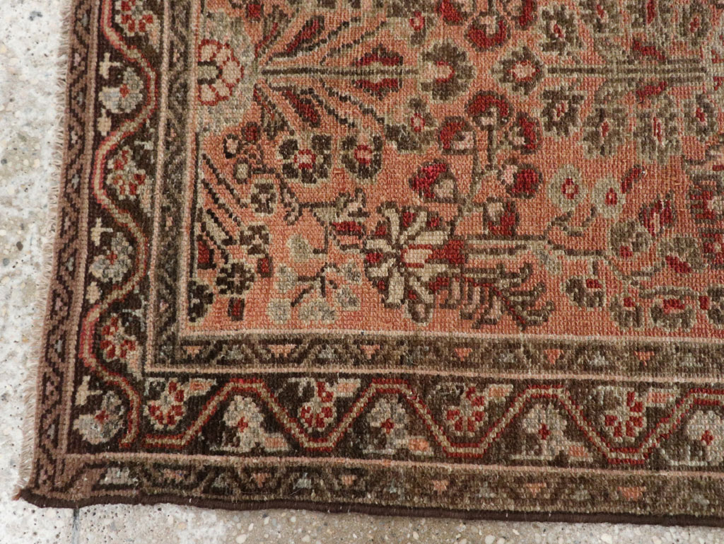 Antique Persian Malayer Throw Rug, No.21823 - Staging
