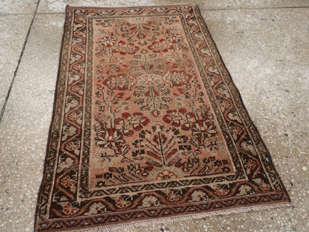 Antique Persian Malayer Throw Rug, No.21823 - Staging