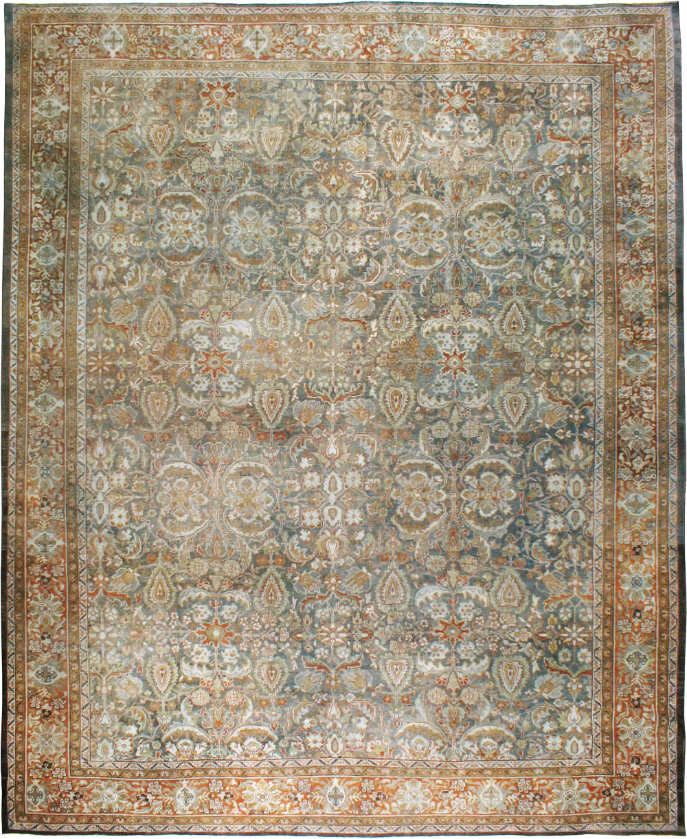 Antique Persian Mahal Carpet, No.21836 - Staging