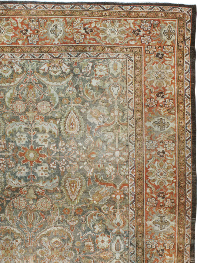 Antique Persian Mahal Carpet, No.21836 - Staging