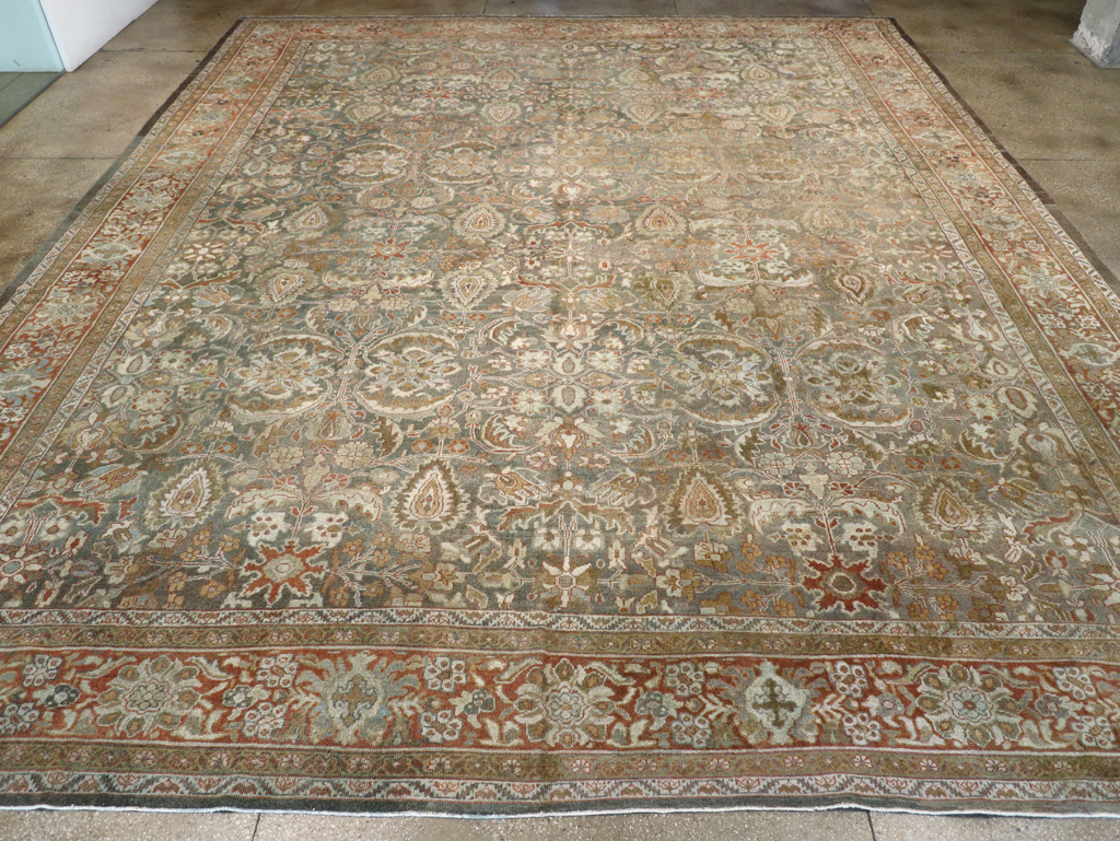 Antique Persian Mahal Carpet, No.21836 - Staging