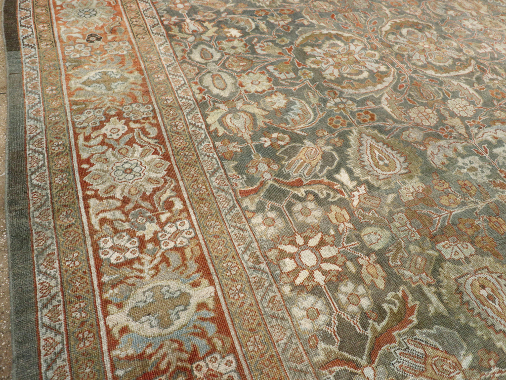 Antique Persian Mahal Carpet, No.21836 - Staging