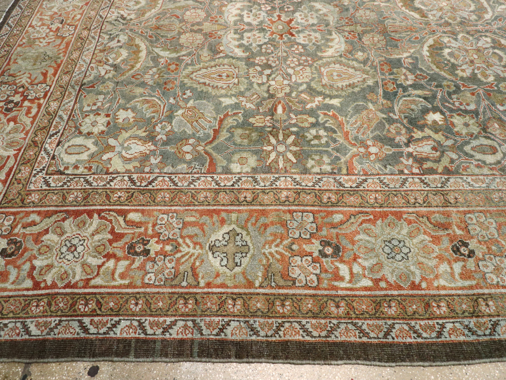 Antique Persian Mahal Carpet, No.21836 - Staging