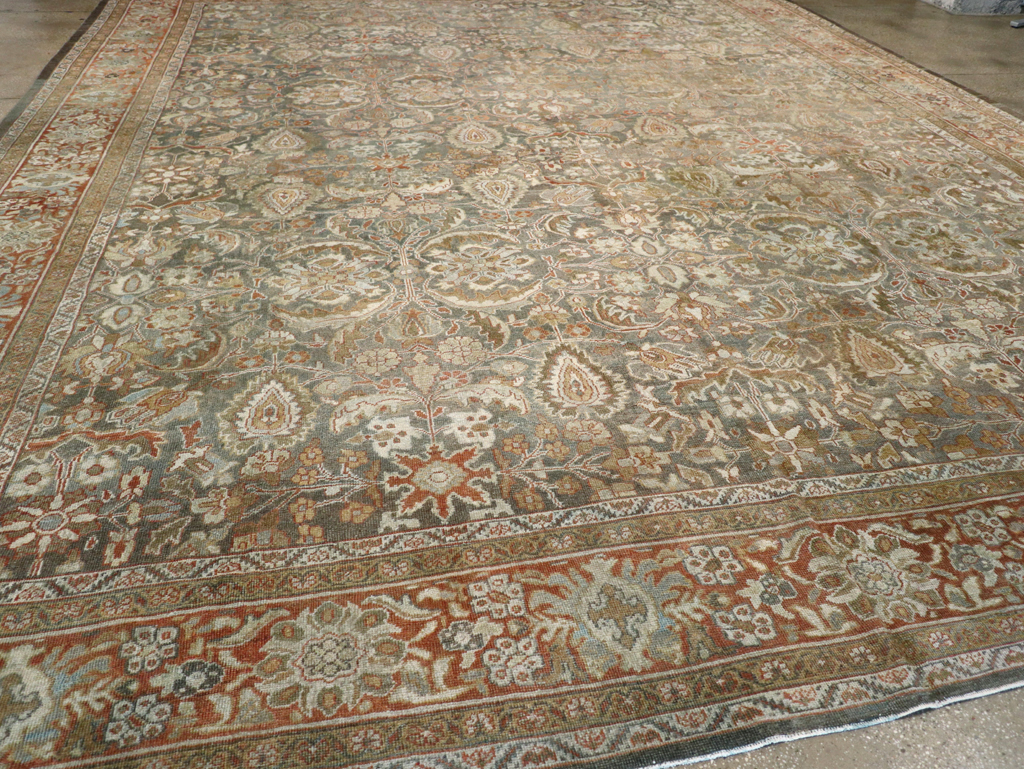 Antique Persian Mahal Carpet, No.21836 - Staging