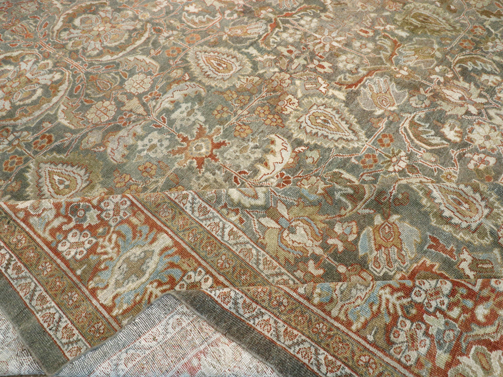 Antique Persian Mahal Carpet, No.21836 - Staging