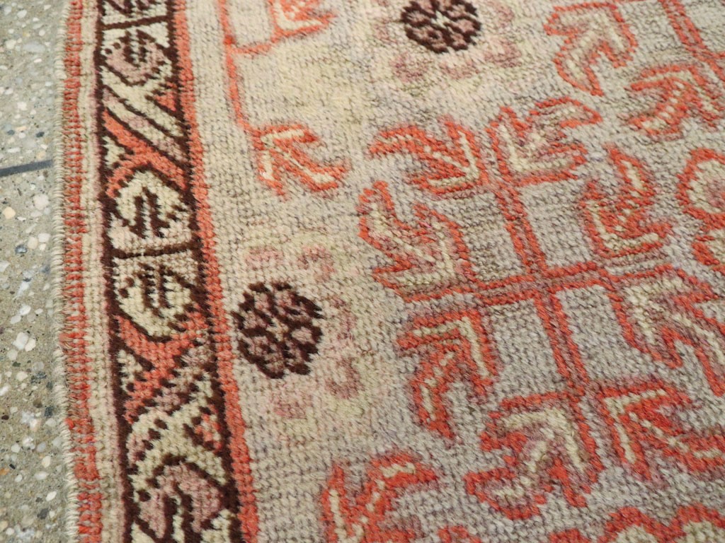 Vintage East Turkestan Khotan Rug, No.21842 - Staging