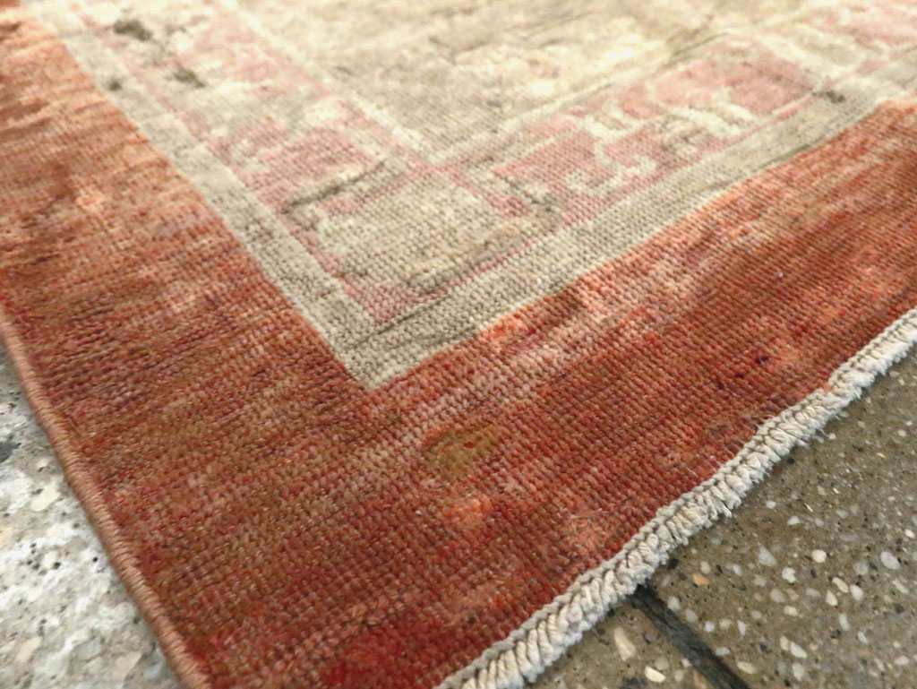 Vintage east Turkestan Khotan Square Rug, No.21843 - Staging