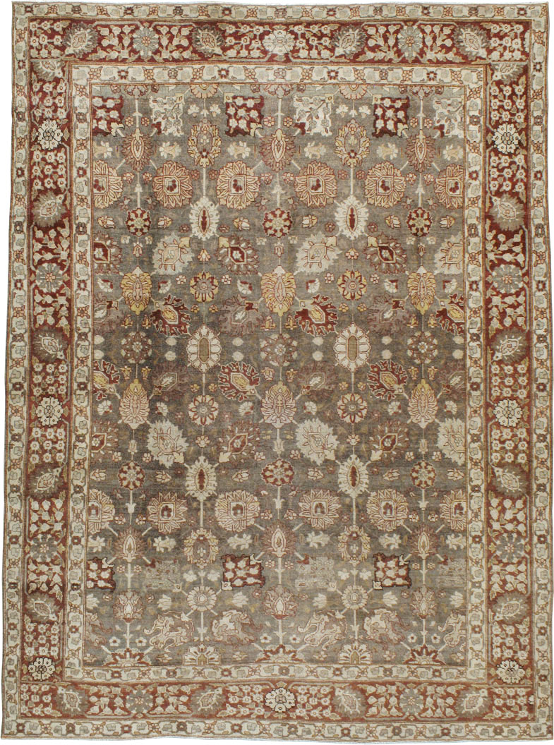 Antique Persian Tabriz Carpet, No.21850 - Staging