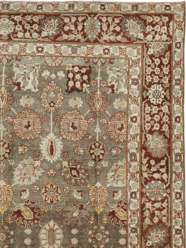 Antique Persian Tabriz Carpet, No.21850 - Staging