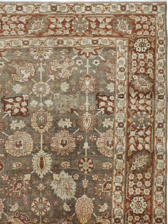 Antique Persian Tabriz Carpet, No.21850 - Staging