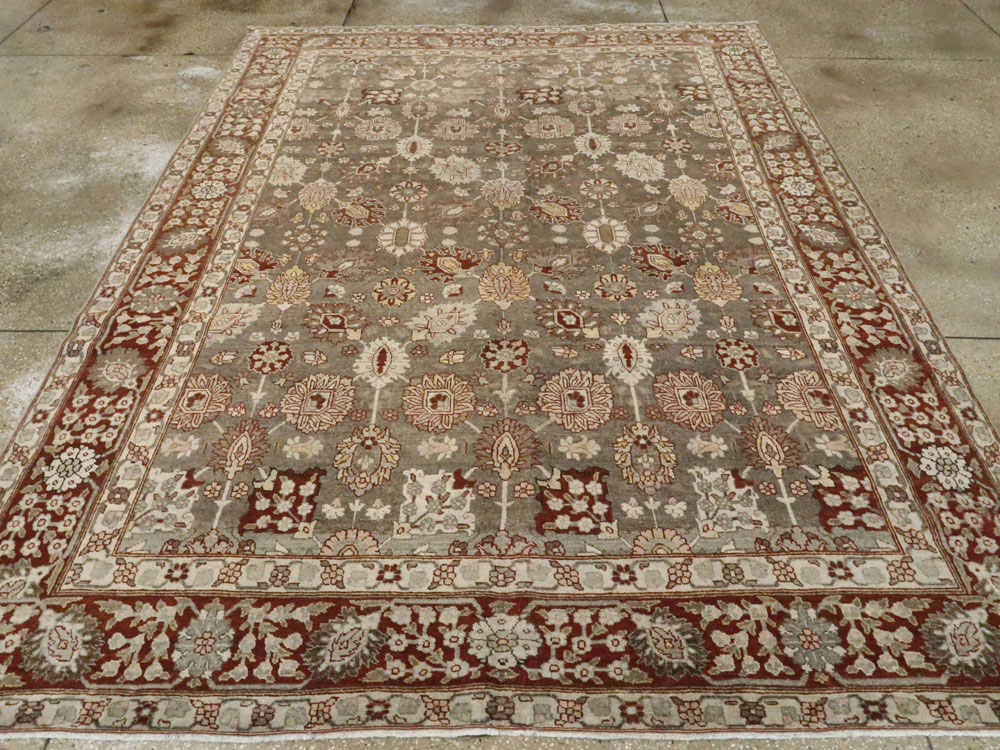 Antique Persian Tabriz Carpet, No.21850 - Staging