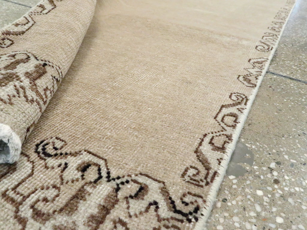 Vintage Persian Tabriz Runner, No.21855 - Staging