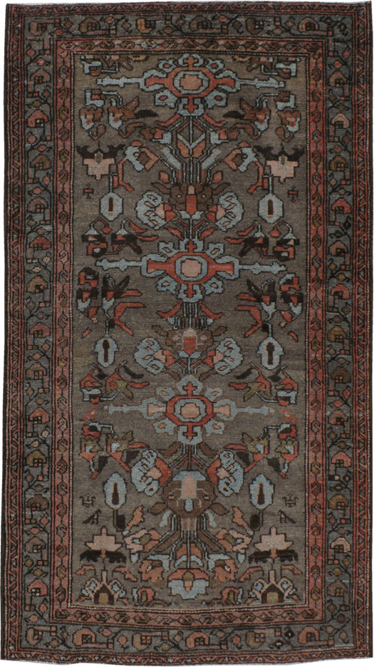 Vintage Persian Malayer Rug, No.21861 - Staging