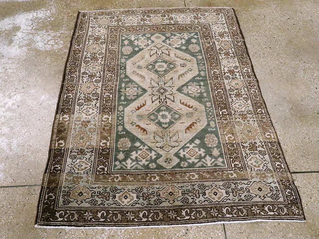 Vintage Persian Malayer Rug, No.21864 - Staging